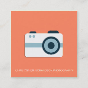 Einfache und elegante Visitenkarte für Fotografie
