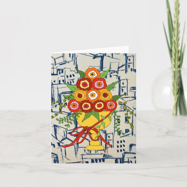 Einfache und farbenfrohe Note Card! (Vorderseite)