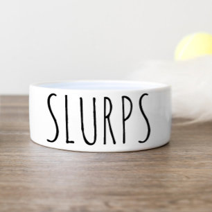 Einfache und lustige Slurps Personalisierte Hundef Napf