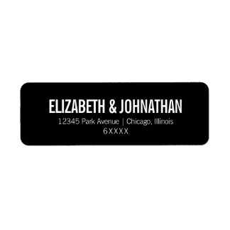 Einfache und minimale Typografie-Hochzeitadresse