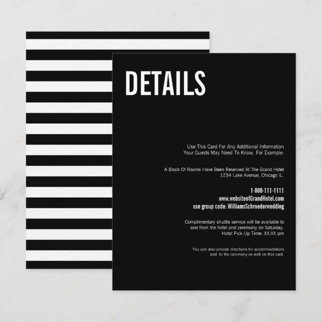 Einfache und minimale Typografie-Merkkarte Begleitkarte (Vorne/Hinten)