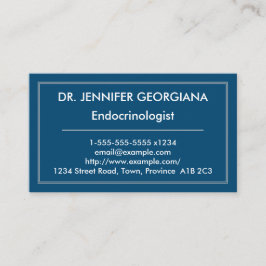 Einfache und moderne Endocrinologist-Visitenkarte Visitenkarte