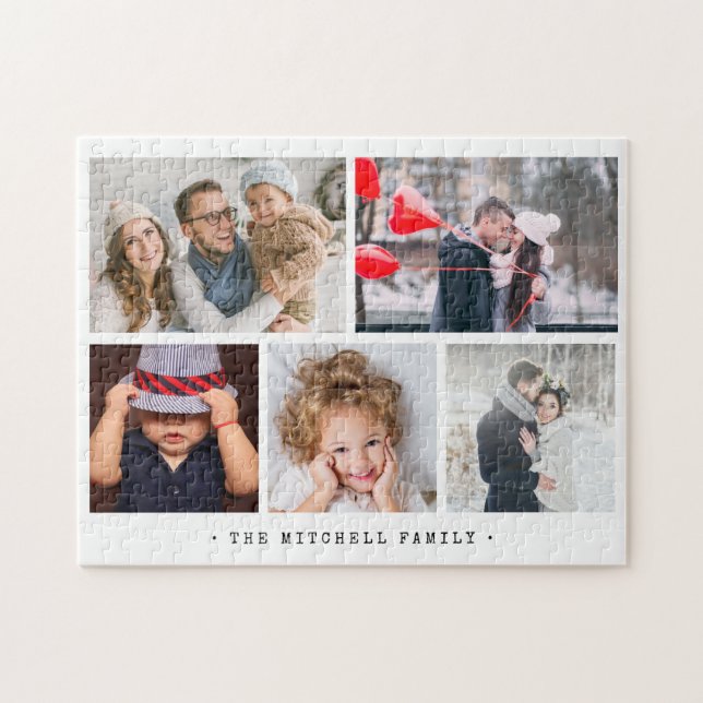 Einfache und moderne FotoCollage für die Familie (Horizontal)