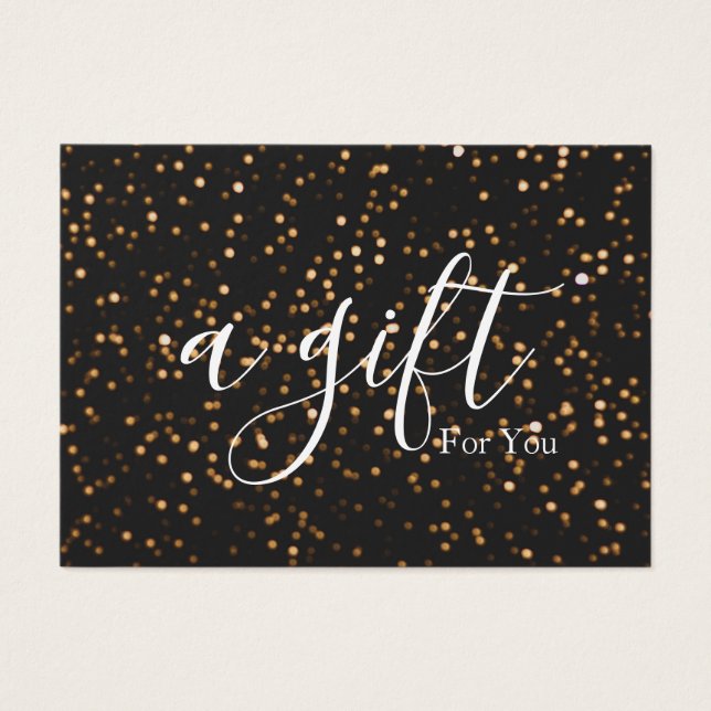 Einfache und moderne Geschenkgutschrift (Vorderseite)