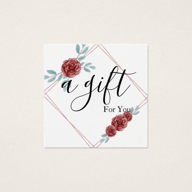 Einfache und moderne Geschenkgutschrift (Vorderseite)