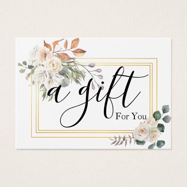 Einfache und moderne Geschenkgutschrift (Vorderseite)