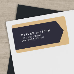 Einfache und moderne klassische Adressbezeichnunge Adressaufkleber