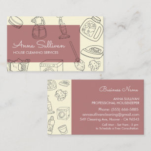 Einfache und moderne Reinigungsdienste Visitenkarte