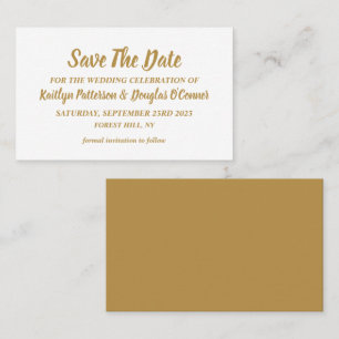 Einfache und moderne, Save the Date Card Visitenkarte