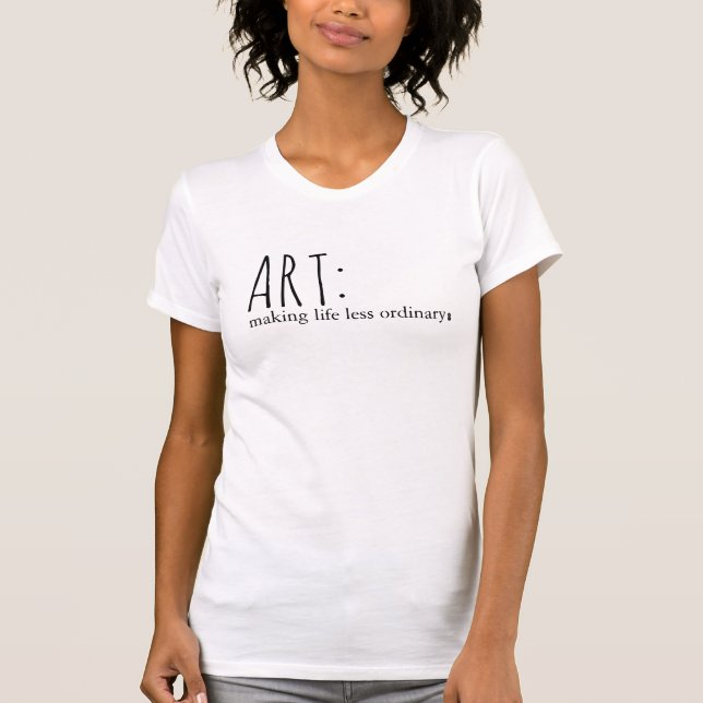 Einfache und Niedliche Künstlerische T - Shirt (Vorderseite)