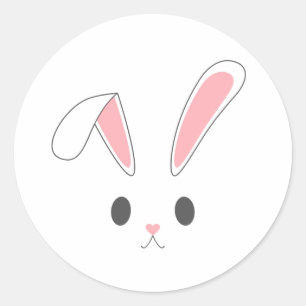 Einfache und Niedliche Osterhase  Aufkleber - Sieg