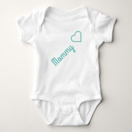 Einfache und niedliche Textform "mommy" Baby Strampler