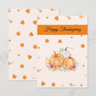 Einfache und schöne Happy Thanksgiving Card Dankeskarte