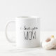 Einfache und süße personalisierte i-Liebe Sie Mama Kaffeetasse (Mit Donut)