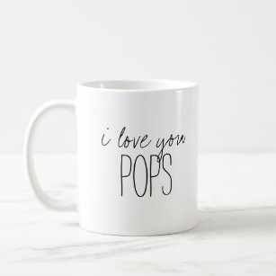 Einfache und süße personalisierte i-Liebe Sie Pop Kaffeetasse