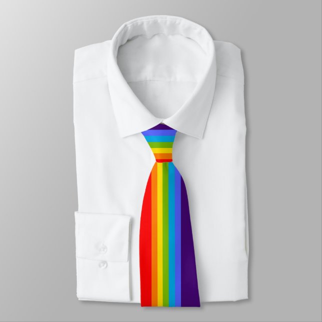 Einfache und symetrische Regenbogenhaut individuel Krawatte (Gebunden)