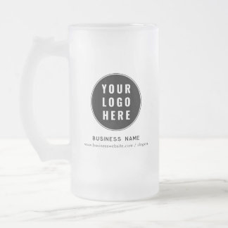 Einfache Unternehmens-Logo-Website Benutzerdefinie Mattglas Bierglas