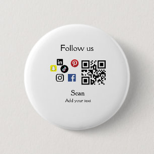 Einfache Unternehmenswebsite Barcode QR-Code Button