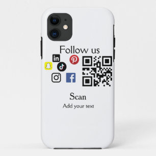 Einfache Unternehmenswebsite Barcode QR-Code Case-Mate iPhone Hülle