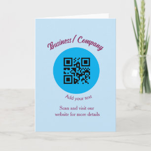 Einfache Unternehmenswebsite Barcode QR Name hinzu Karte