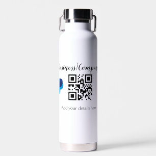 Einfache Unternehmenswebsite Barcode QR Name hinzu Trinkflasche
