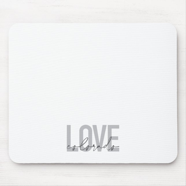 Einfache, urbane, moderne, coole Design Liebe Colo Mousepad (Vorne)