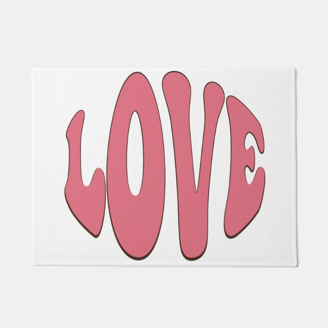 Einfache, urbane, moderne, coole Design-Liebe Fußmatte (Vorderseite)