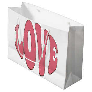 Einfache, urbane, moderne, coole Design-Liebe Große Geschenktüte