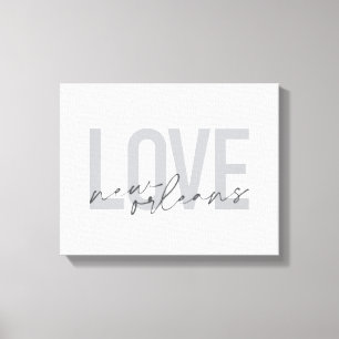 Einfache, urbane, moderne coole Design Liebe New O Leinwanddruck