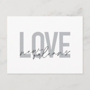 Einfache, urbane, moderne coole Design Liebe New O Postkarte