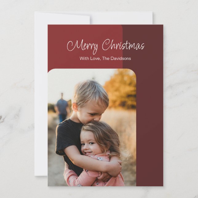 Einfache Urlaubskarte Feiertagskarte (Vorderseite)