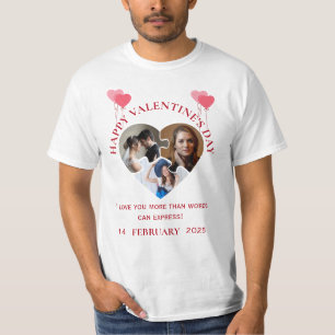 Einfache Valentinstag-Fotos in der Liebe T - Shirt
