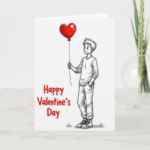 Einfache Valentinstagskarte Karte