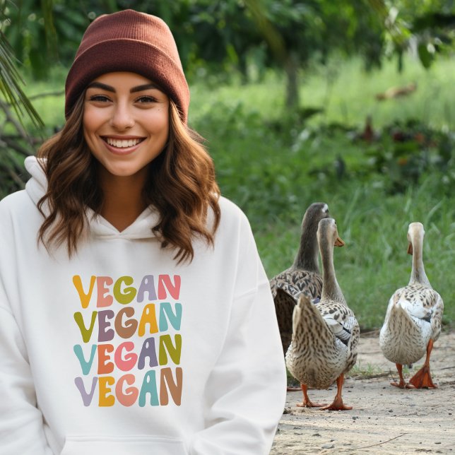 Einfache Vegane, trendige Blume Retro Hoodie (Von Creator hochgeladen)