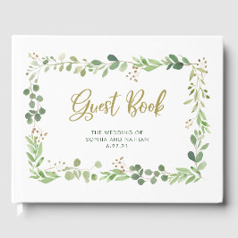 Einfache Vegetation | Hochzeit Gästebuch