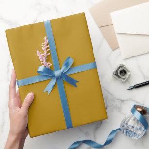 Einfache verbrannte Honig-Gold-Farbnuance Geschenkpapier
