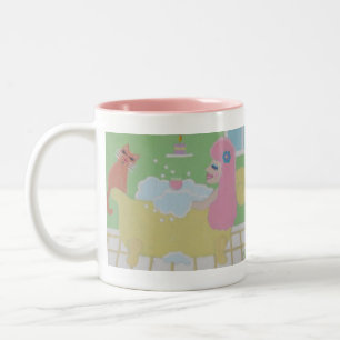 Einfache Vergnügen der Leben-Tasse Zweifarbige Tasse