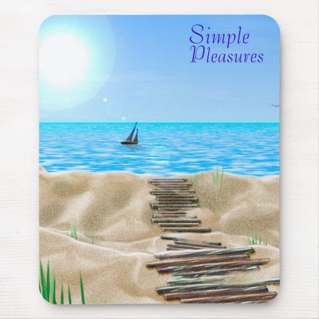 Einfache Vergnügungen Mousepad (Vorne)