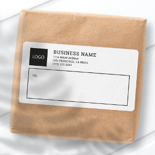 Einfache Versandmarken für das Business Square-Log