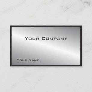 Einfache, verschleierte Silver Corporate Business Visitenkarte