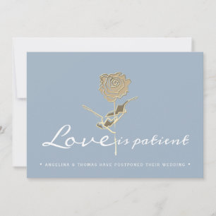 Einfache verspätete Hochzeit ändert das Datum Save The Date