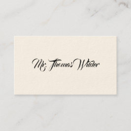 Einfache Viktorianische Calling Cards Telefonnummerkarte