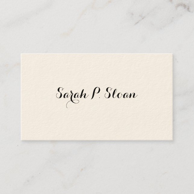 Einfache Viktorianische Calling Cards Telefonnummerkarte (Vorderseite)