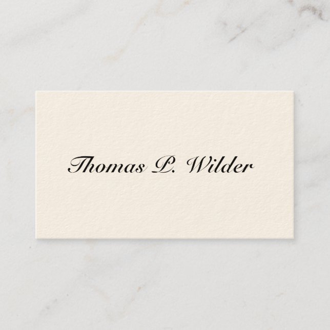 Einfache Viktorianische Calling Cards Telefonnummerkarte (Vorderseite)