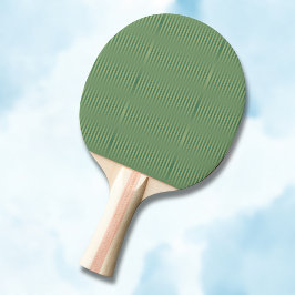 Einfache Vintage Olive Sage Grüne Streifen Tischtennis Schläger