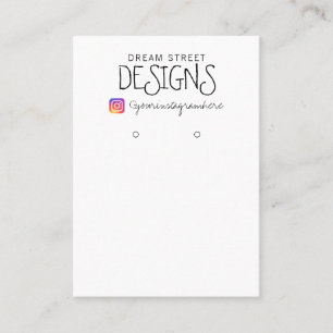 Einfache Vintage Sofortsichtkarte Visitenkarte