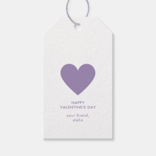 Einfache violette Herz-Punkte Süße glückliche Vale Geschenkanhänger