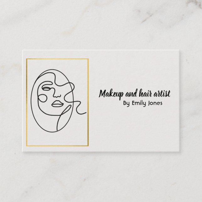 Einfache Visitenkarte (Vorderseite)