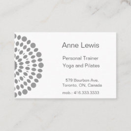 Einfache Visitenkarte für Pilates- oder Yogalehrer