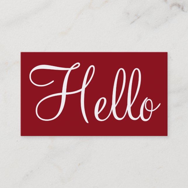 Einfache Visitenkarten Visitenkarte (Vorderseite)